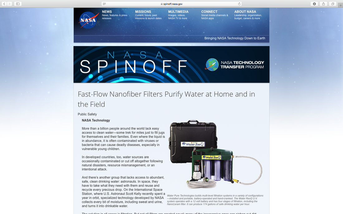 NASA Spinoff Magazine 2017 - Fast Flow Nano Filtration