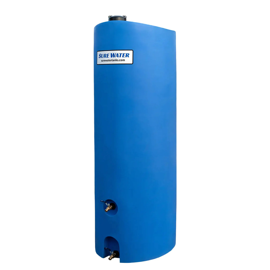 Life size example of 260 Gallon Water Tank Storage Container with two Spigots BPA Free