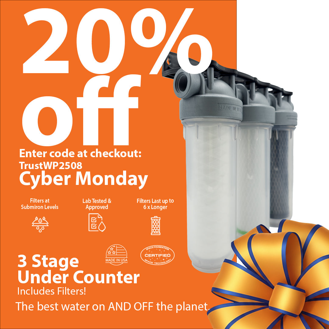 3 Stage Under Counter Water Filtration System with Microban Housing Water Pure Technologies, Inc.