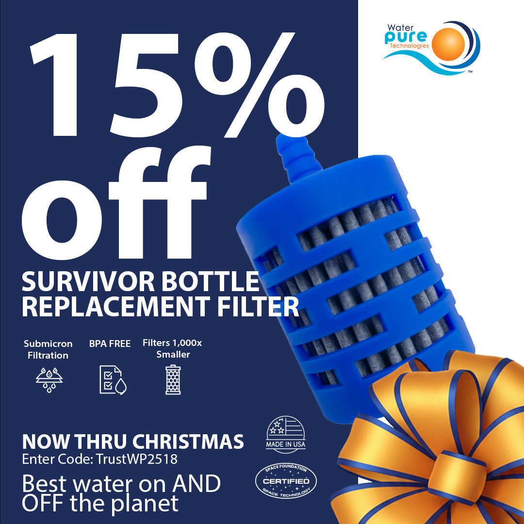 Nanofiber Fast Flow Replacement Cartridge for filtered straws-Silicone Straw Not Included Water Pure Technologies, Inc.