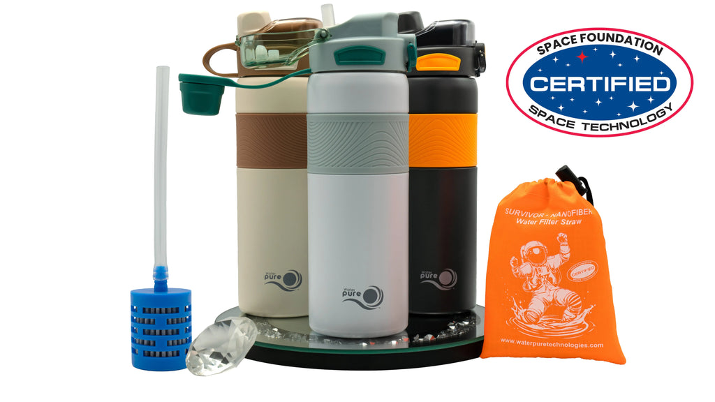 Survivor Nanofiber Fast Flow Filtered Water Bottle Water Pure Technologies, Inc.