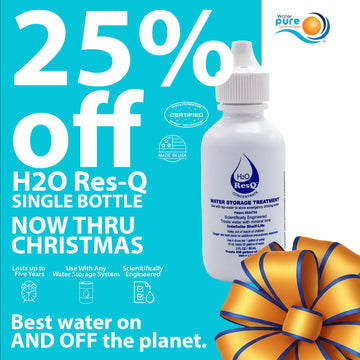H2O ResQ - 2 oz Single Bottle  Water Storage Conditioner-treatment drops Water Pure Technologies, Inc.