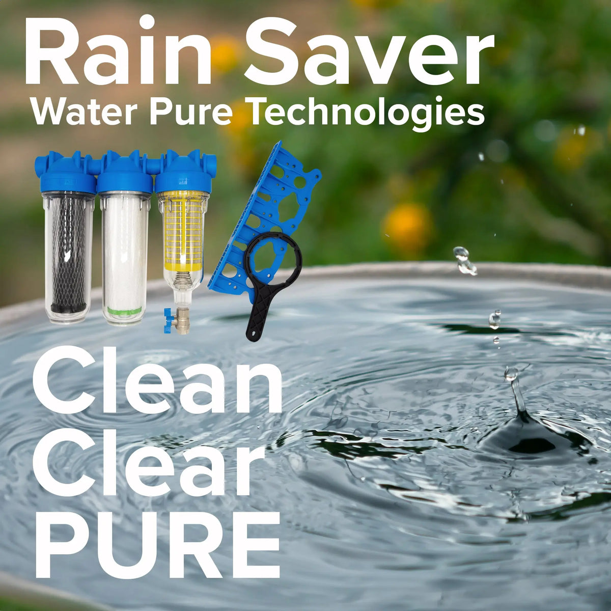 Rain Saver - Self-Flushing Water Filtration System - Water Pure Technologies, Inc.