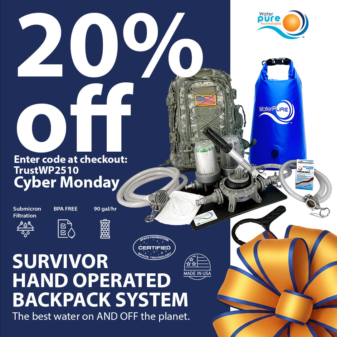 Survivor Hand Operated Water Filtration System Water Pure Technologies, Inc.