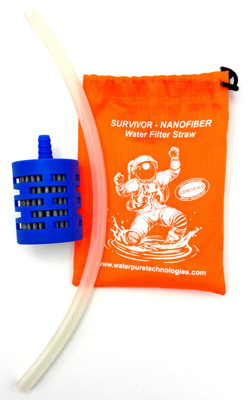 Survivor Water Filter Straw with Carry Bag