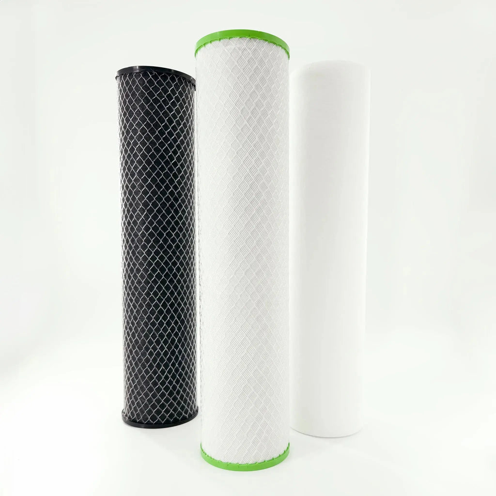 Replacement water filter set for 3 Stage Whole House Water Filtration System